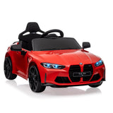Garvee Elektrisches Kinderauto BMW M4 12V Rotes PP-Material Für Kinder 3+ Jahre Mit Fernbedienung Und Sicherheitsgurt - 