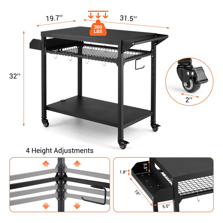 Vielseitiger Outdoor-Grillwagen