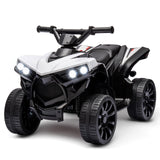 Garvee 6V Kinder Elektro-ATV – LED, Musik, Sicheres Fahren, Weiß, Ab 3 Jahren - Weiß