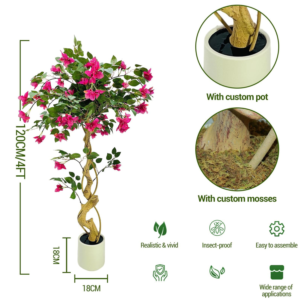 Künstlicher Baum für Büro und Zuhause