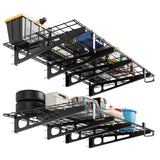 Garvee Heavy-Duty Garage Wandregale 2x6 ft Metall Stahl Für Werkstatt & Garage, Sandgestrahlt, Komplett Zubehör