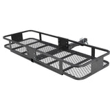Garvee 60" x 20" x 5" Anhängerkorb Klappbar Stahl Rostbeständig Für Auto & Camping 2" Anhängerkupplung Schwarz