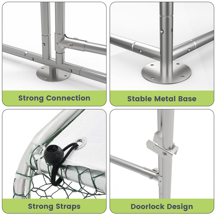 Einfache Montage des Hühnerstalls