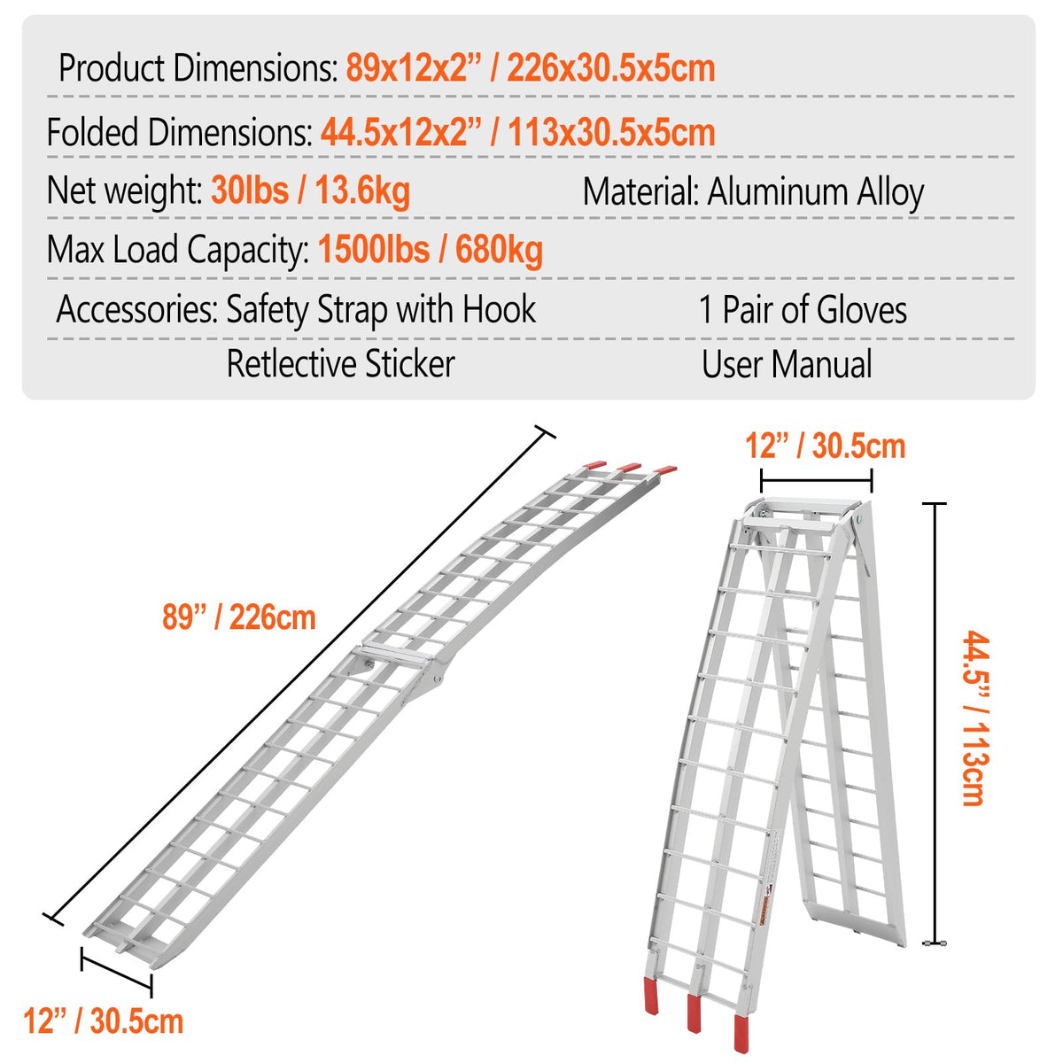 Aluminium Rampe mit hoher Tragkraft