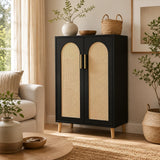 Garvee Flurgarderobe, LED, Kippschutz, Integrierte LED-Beleuchtung, Schwarz - Schwarz