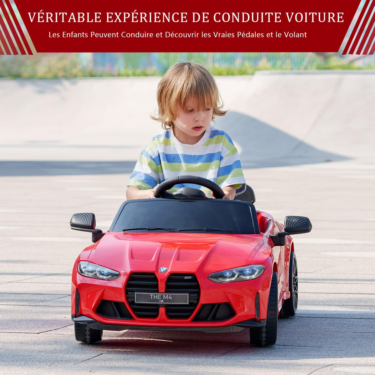 Garvee BMW Kinder Elektroauto 12V Rot