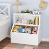 GARVEE Bücherregal und Spielzeugaufbewahrung für Kinder, Bücherregalschrank aus Holz für Kleinkinder mit Aufbewahrungsorganisator, große Fächer für Kinder für Spielzimmer, Schlafzimmer, Kinderzimmer, Klassenzimmer, Schule, Kindergarten, Kindertagesstätte
