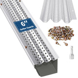 Garvee Gutter Guard Laubschutz 6 Zoll Breite Dreieckiges Design Rostfreies Aluminium Für Alle Dachtypen 100 Fuß Länge
