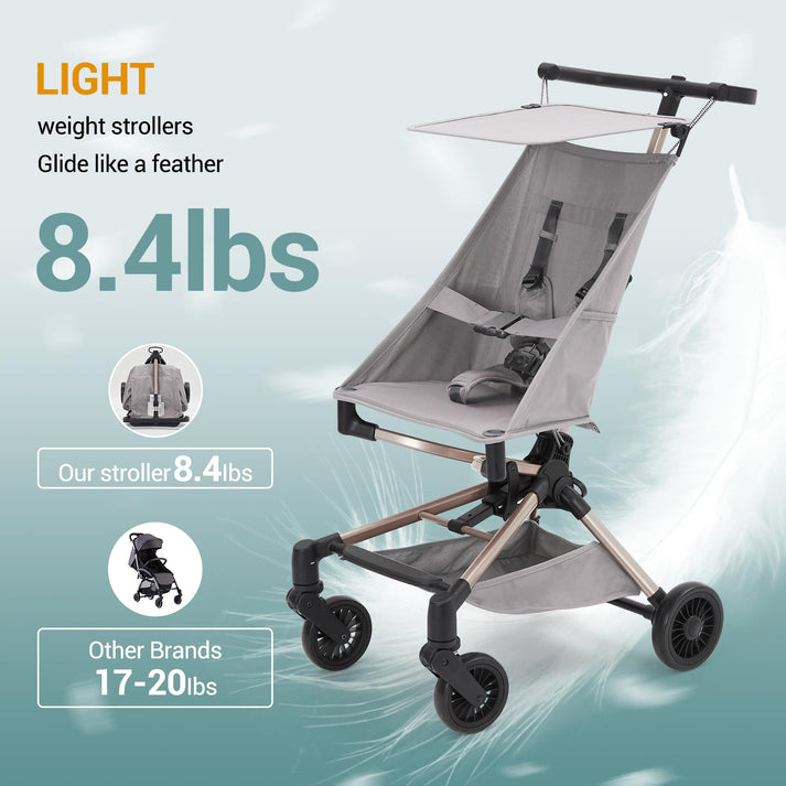 Kompaktes & leichtes Design des Kinderwagens