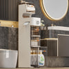 GARVEE Schmaler Badezimmerschrank Schmal Schmaler Badezimmer Organizer, Badschrank Klein Beistellschrank Mit 3 Kompakten Schubladen für Toilettenpapier, Waschmittel Und Badezimmerzubehör, 18 x 39.5 x 112.5cm