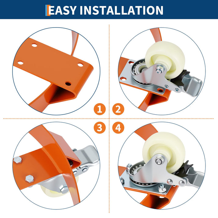 Einfacher Aufbau des Fasswagens mit beiliegendem Werkzeug