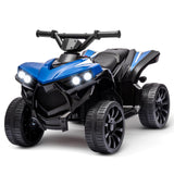Garvee 6V Kinder Elektro-ATV – LED, Musik, Sicheres Fahren, Blau, Ab 3 Jahren - Blau