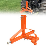 GARVEE Traktor 3-Punkt-Anhängerkupplung mit 5 cm-Kupplungsaufnahme, 4-Wege-Kugelkopf, Pulverbeschichteter Stahl, Schnellkupplung, 4.536 kg Tragkraft für Landwirtschaft und Transport, Orange - Orange