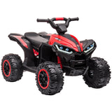 Garvee Kinder Elektroquad – 83×53×56 cm, LED, Musik, Fernbedienung, Ab 3 Jahren - Rot