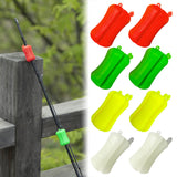 Garvee 8Pcs Angelrutenhalter Gurte Silikon Dehnbar 4-Loch Tragbar Für Outdoor Angeln Zubehör
