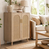 Garvee Flurgarderobe, Kippschutz, Platz für Jacken und Taschen, Holzfarbe - Holzfarbe