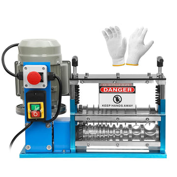 GARVEE Elektrische Kabelabisoliermaschine, GARVEE 370W Kabelschälmaschine, 1,5-38mm & 75 ft/min Kabel Abisolierwerkzeug mit 11 Löcher 10 Klingen, Wire Stripping Peeling Machine für Kabelbaumverarbeitung