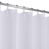 GARVEE Duschvorhang Weiß Extra Lang 183x244cm Wasserfest Weich Verzwickter Saum Badezimmer Dusche Badewanne - Weiß