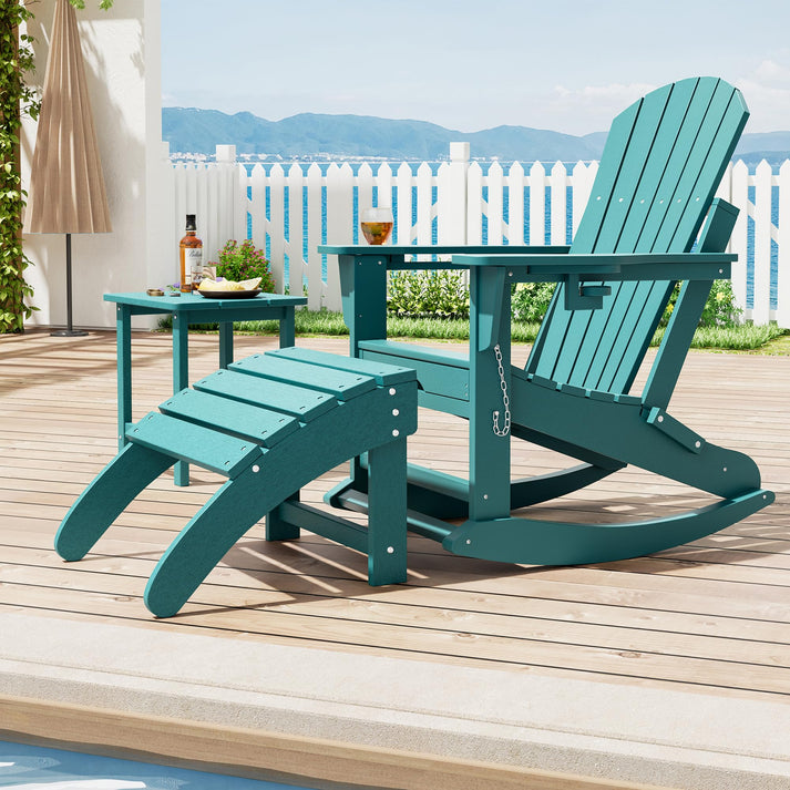 GARVEE Fußhocker passend zu Adirondack Stühlen Gartensofas und Lounge Sets