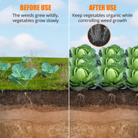 Garvee Unkrautvlies & Unkrautfolie Profi 100g/m² (0,91 x 91,44m) – Robustes PP-Gewebe für Garten & Wege, Hohe Wasserdurchlässigkeit, Schwarz