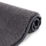 GARVEE Hotelqualität Badteppich Mikrofaser Rutschfest Badezimmermatte Dunkelgrau 40x60 cm - Dunkelgrau