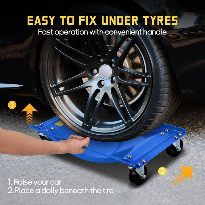 Einfache Anwendung des Rad Dolly Sets