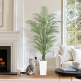 Garvee Künstliche Areca Palme 6ft Mit 44 Blättern, Wasserdicht, Stabilem Zementtopf Für Indoor & Outdoor Dekor, Grün - Gr眉n