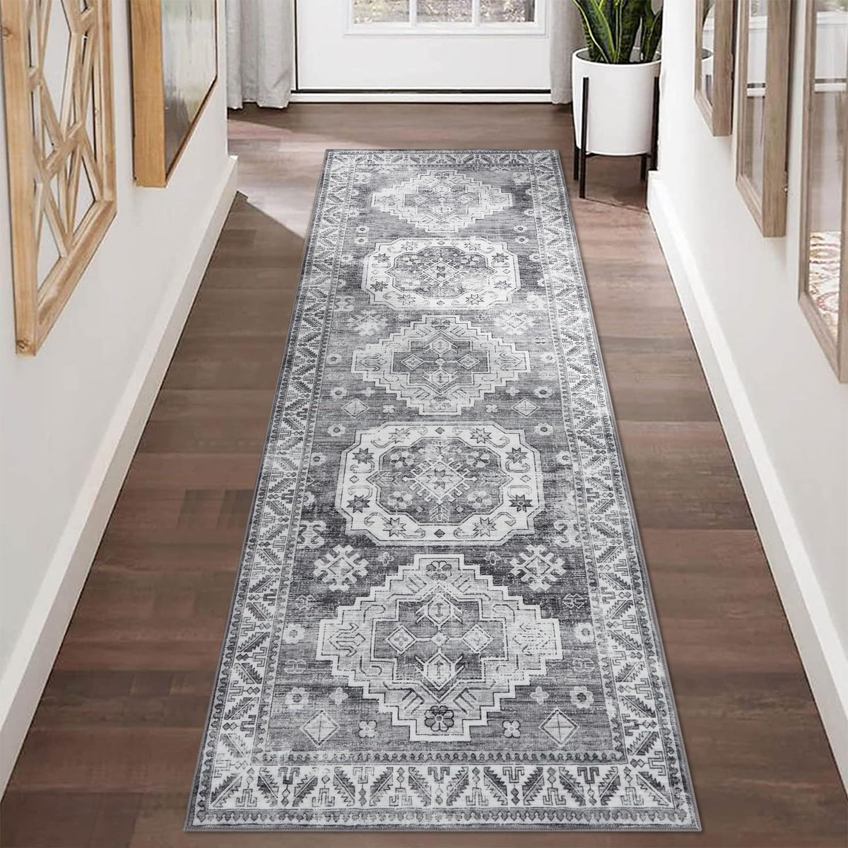 Moderner Boho Teppich Wohnzimmer