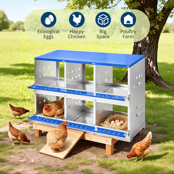 Innovatives Eiersammelsystem mit 7° Neigung