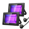 Garvee 2 x Foco LED Schwarzlicht UV 30W, wasserdicht IP66, 150 LED Schwarzlicht für Partys, Bars, Halloween-Dekoration, Fluoreszenzbeleuchtung