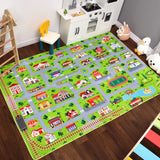 Garvee Kinder Puzzle Teppich Grau Straße Weich Dick Rutschfest Waschbar 120x160 cm Für Spielzimmer