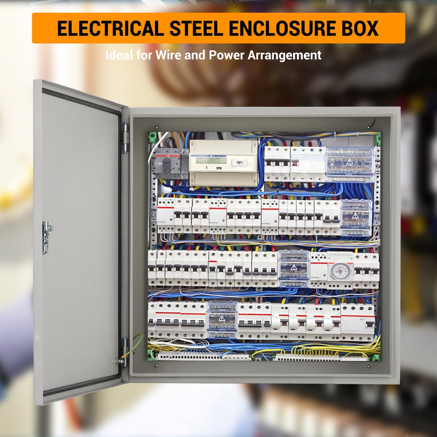 Elektroanschlusskasten mit interner Montageplatte und Wandmontage Löchern