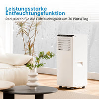 Garvee Mobiles Klimagerät 7000 BTU, Leise & Effiziente Klimaanlage mit R290-Kältemittel, Fenster-Kit & Abluftschlauch, Ideal für Zuhause & Büro
