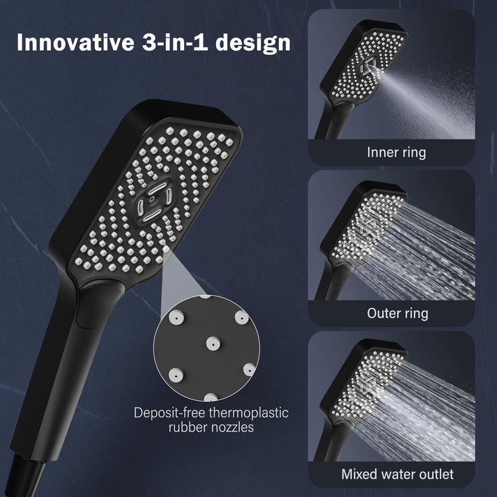3 Strahlarten Handbrause