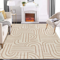 Garvee Washable Teppich 80 x 150 cm Kurzflor Rutschfest Teppich Für Schlafzimmer Wohnzimmer Esszimmer Hellgrün