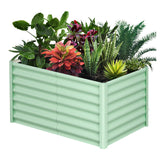 Garvee Erhöhtes Metall-Gartenbeet 180×90×60 cm – Rostfrei, Pulverbeschichtet, Grün für Gemüse & Blumen - Grün