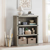 GARVEE 3 Etagen Bücherregal - 102 CM Bücherregale mit Lagerung, Hohe Bücherregal Holz Offene Anzeige Bücherregal Schmal, Bücherregal für Schlafzimmer, Wohnzimmer, Büro