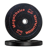 Garvee Gewichtsscheiben 15 lb Paar 2" Gummi Bumper Plate Stoßdämpfend Stahlkern Farbcodiert Für 2" Langhantel Home Gym Krafttraining - Wie gezeigt