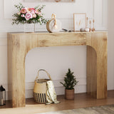 Garvee Farmhouse Konsolentisch 47" Slim Rustikal Eiche Für Wohnzimmer Flur Stabil Vielseitig