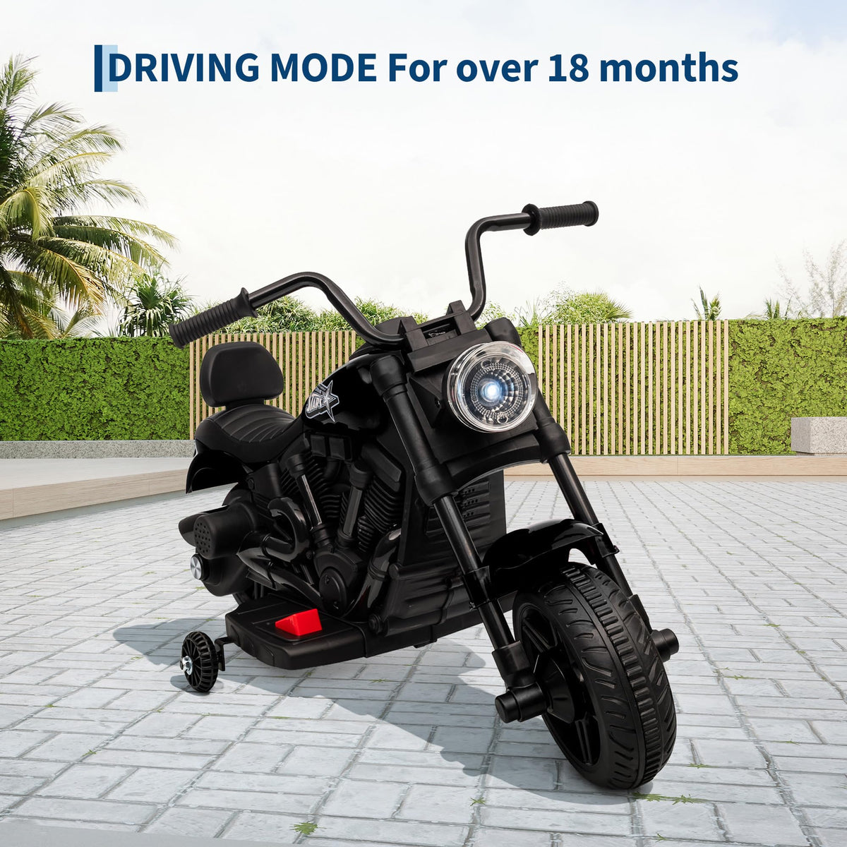 Kinder Elektro-Motorrad mit Stützrädern