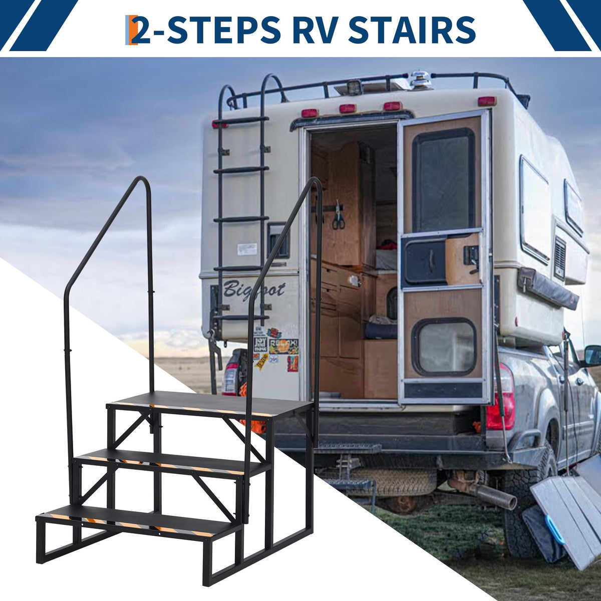 RV Treppe mit Geländer