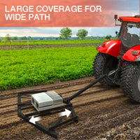 Garvee Driveway Drag 183 cm Stahl, Schwerlast, Verstellbar, Für ATV/UTV, Garten & Hof, Schwarz
