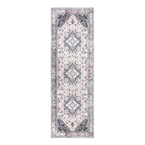 Garvee Läufer Teppich Vintage Weichwaschbarer Teppich Rutschfester Eingangsvorleger Waschbar Rosa 60 x 230 cm