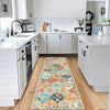 Garvee Flurteppich-Läufer 60 x 230 cm Waschbarer Vintage Teppich Für Schlafzimmer Küche Orange