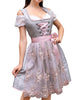 Garvee Dirndl Damen Midi Set 3 Teilig Elegant Kurz Trachtenkleid Rot 38 Für Oktoberfest