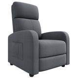 Garvee Recliner Chair Erwachsene Ergonomisch Verstellbar Bequemer Sitz Mit Seitentasche Hohe Rückenlehne Breite Armlehnen Wohnzimmer Sofa - F36-30 Grau