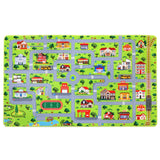 Garvee Kinderteppich Straßendesign Weich Rutschfest Memory-Schaum Grau 100x160 cm Spielzimmer