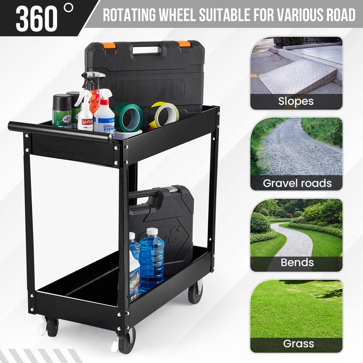 360°-Beweglichkeit durch Lenkrollen