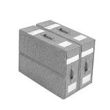 Garvee 2 Stück Unterbett Aufbewahrungsbox Mit Deckel, Bettwäsche Organizer, Grau, Vielseitig, Staubschutz, Robust, Groß - Grau