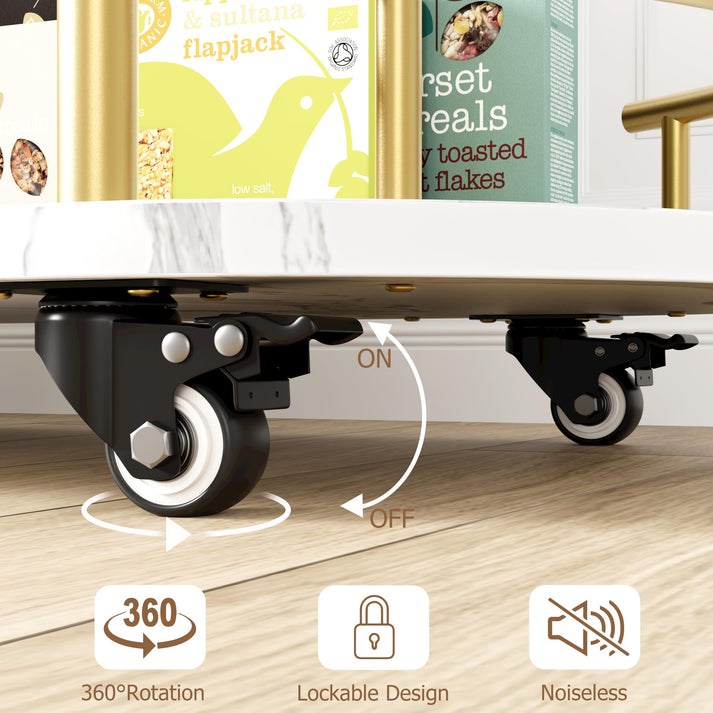 Servierwagen mit Rollen